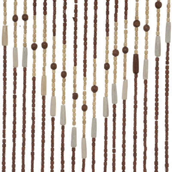 Kralengordijn Hout 90x200cm (52 Strengen: )