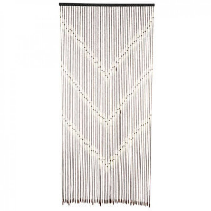 Kralengordijn Hout 90x200cm (52 Strengen: ) - Afbeelding 2