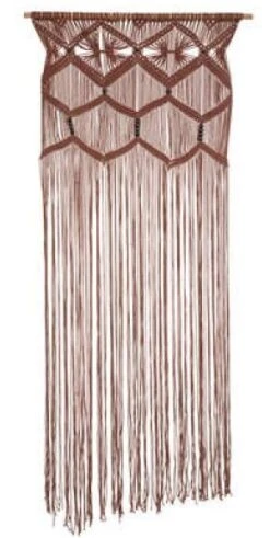 Deurgordijn Macrame Bruin 90x200cm