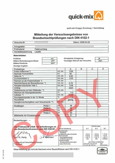 Brandvertragende Draadjesgordijnen Wit 90x250cm - Afbeelding 2