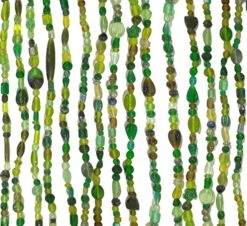 Glaskralengordijn Oosters (groene Glaskralen)