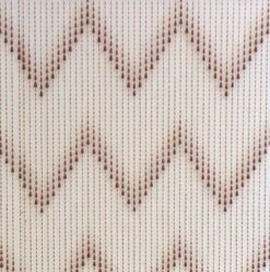 Kralengordijn Parels Bruin/beige 90x200cm