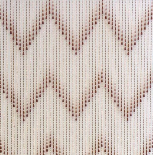 Kralengordijn Parels Bruin/beige 90x200cm