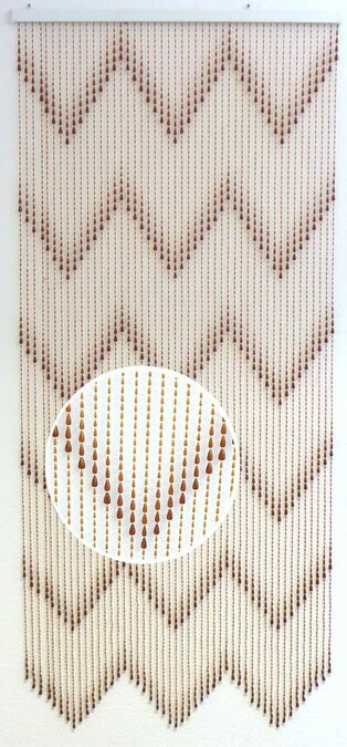 Kralengordijn Parels Bruin/beige 90x200cm - Afbeelding 2