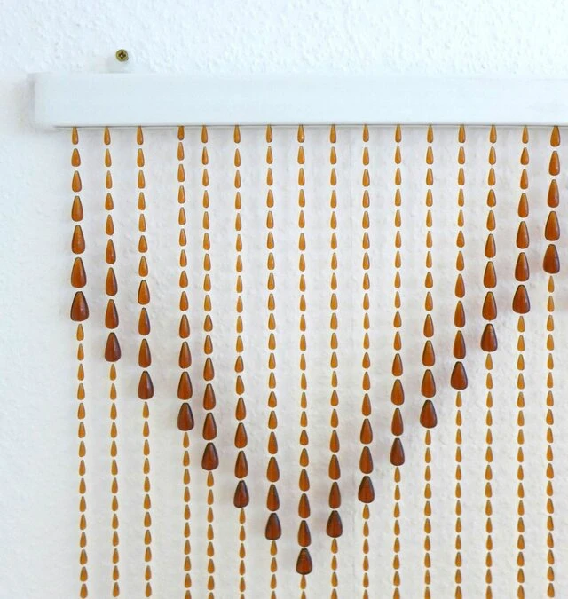 Kralengordijn Parels Bruin/beige 90x200cm - Afbeelding 3