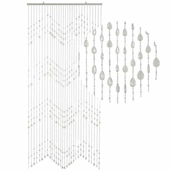 Kralengordijn Druppel Transparant 90x200cm - Afbeelding 2