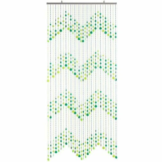 Kralengordijn Druppel Groen 90x200cm - Afbeelding 3