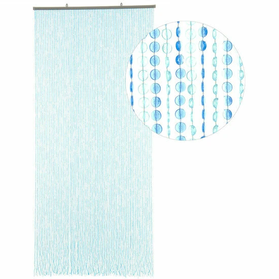 Kralengordijn Diamonds Blauw 90x200cm (136 Strengen) - Afbeelding 2