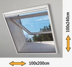 Dakraam Hor Plisse Op Maat (XL)