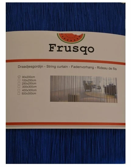 Draadjesgordijn Blauw 100x250cm - Afbeelding 2