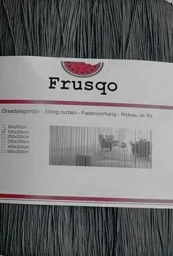 Draadjesgordijn Antraciet Grijs 250x250cm - Afbeelding 2