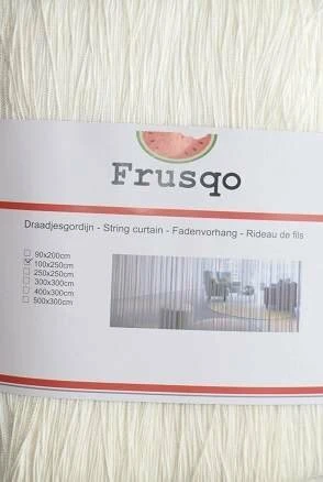 Draadjesgordijn Ecru 250x250cm - Afbeelding 2