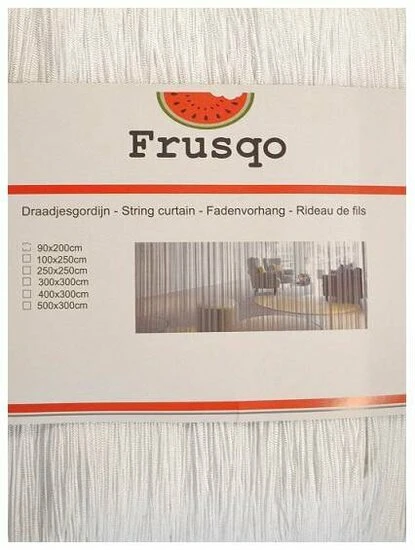 Draadjesgordijn Wit 500x300cm - Afbeelding 2