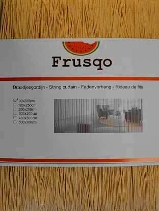 Draadjesgordijn Goud 90x200cm - Afbeelding 2