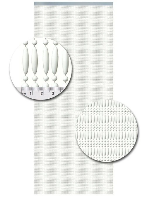 Vliegengordijn Kralen Op Maat: Recht Wit - Afbeelding 2