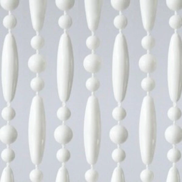 Vliegengordijn Kralen Op Maat: Verspringen Wit