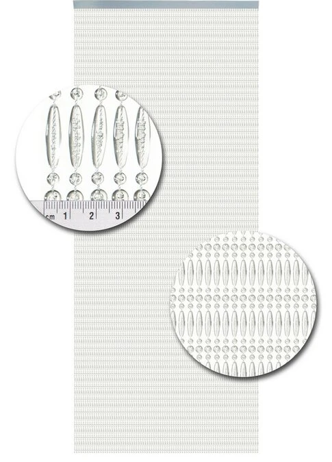 Vliegengordijn Kralen Op Maat: Recht Transparant - Afbeelding 2