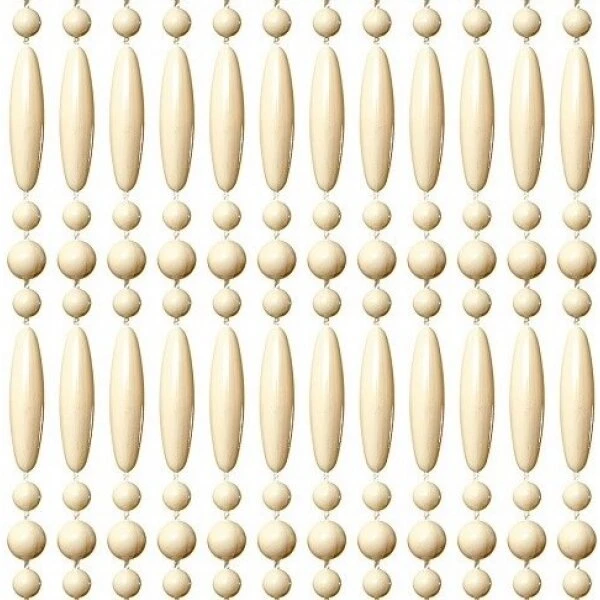 Vliegengordijn Kralen Op Maat: Recht Creme