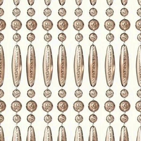 Vliegengordijn Kralen Op Maat: Recht Champagne