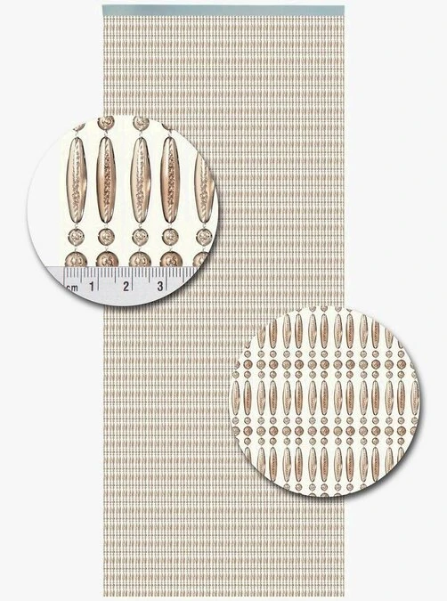 Vliegengordijn Kralen Op Maat: Recht Champagne - Afbeelding 2