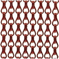 Aluminium Ketting Vliegengordijn Op Maat: Rood Glans