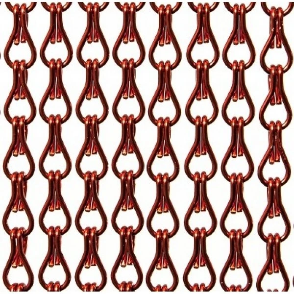 Aluminium Ketting Vliegengordijn Op Maat: Rood Glans