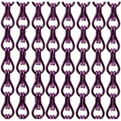 Aluminium Ketting Vliegengordijn Op Maat: Paars Glans