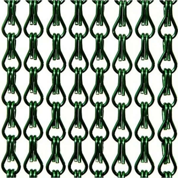Aluminium Ketting Vliegengordijn Op Maat: Groen Glans