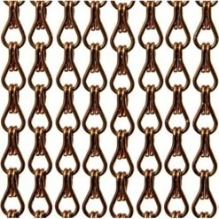 Aluminium Ketting Vliegengordijn Op Maat: Bruin Glans