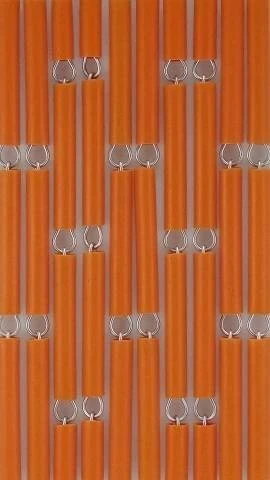 Vliegengordijn Op Maat: Hulzen Verspringen Oranje (bouwpakket) - Afbeelding 2