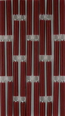 Vliegengordijn Op Maat: Hulzen Bordeaux Verspringen (bouwpakket) - Afbeelding 2