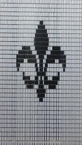 Vliegengordijn Op Maat: Franse Lelie Wit/antraciet (bouwpakket)