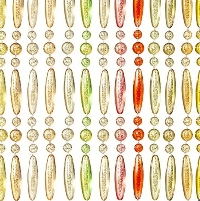 Vliegengordijn Kralen Op Maat: Recht Kleurenmix