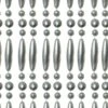 Vliegengordijn Kralen Op Maat: Recht Metallic Zilver