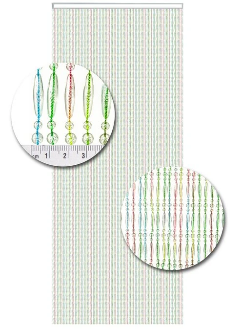 Vliegengordijn Kralen Op Maat: Recht Multi Kleuren - Afbeelding 2