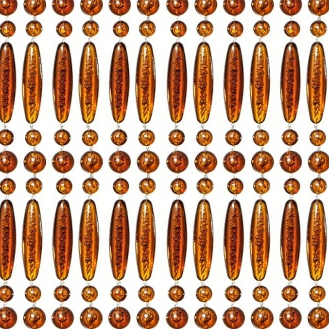 Vliegengordijn Kralen Op Maat: Recht Bruin