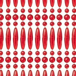 Vliegengordijn Kralen Op Maat: Recht Rood