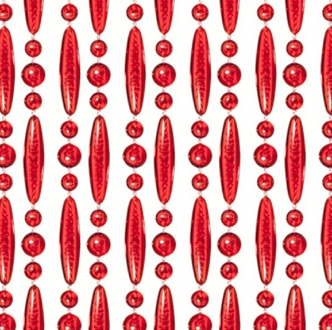 Vliegengordijn Kralen Op Maat: Verspringen Rood