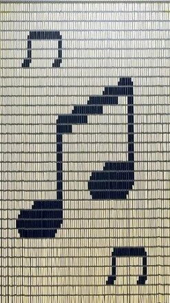 Vliegengordijn Op Maat: Muzieknoten (bouwpakket)