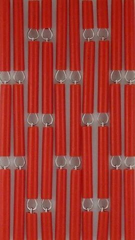 Vliegengordijn Op Maat: Hulzen Rood Verspringen (bouwpakket) - Afbeelding 2