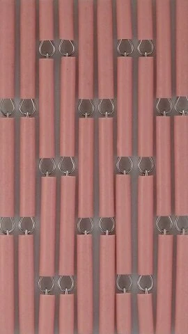 Vliegengordijn Op Maat: Hulzen Roze Verspringen (bouwpakket) - Afbeelding 2