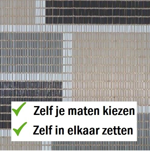 Vliegengordijn Op Maat: Combi Blok Licht (bouwpakket)