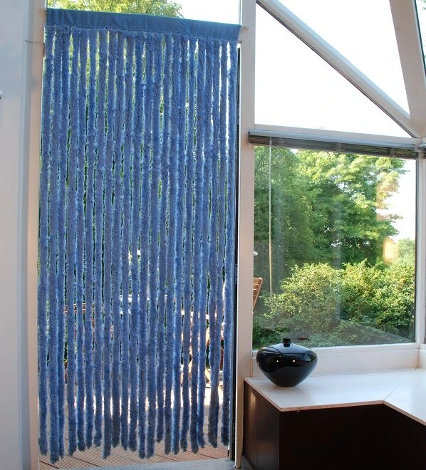 Vliegengordijn Kattenstaart Sweety Blauw (max 90x200cm) - Afbeelding 2