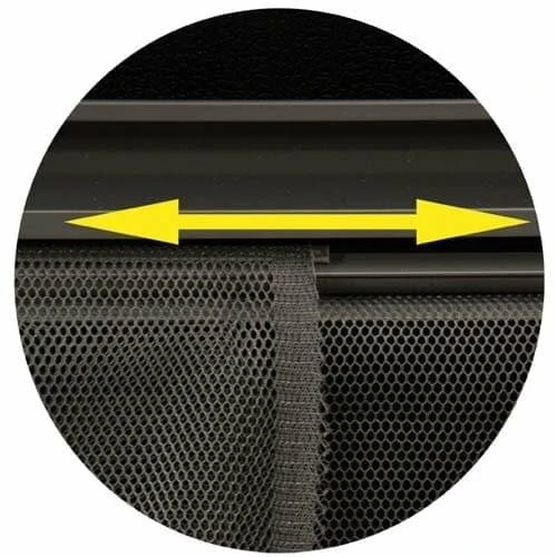 Vliegengordijn Schuifbaar Lamellen 100x235cm Zwart - Afbeelding 2