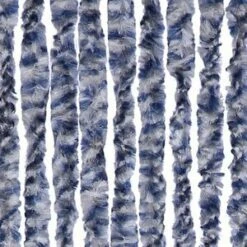 Vliegengordijn Kattenstaart 90x220cm (blauw-grijs-wit)