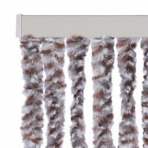 Vliegengordijn Kattenstaart 90x220cm (bruin-grijs-wit) - Afbeelding 2