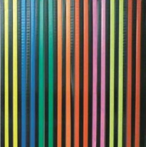 Vliegengordijn Stroken Gekleurd Met Zwart 90x200cm