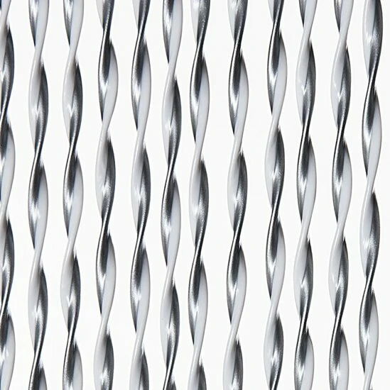 Vliegengordijn Opal 100x240cm (zilver-wit)