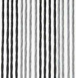 Vliegengordijn Victoria 100x240cm (zilver-zwart)