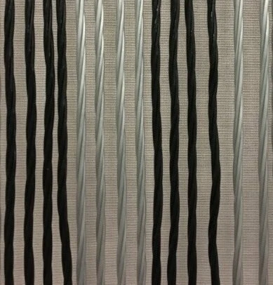 Vliegengordijn Victoria 100x240cm (zilver-zwart) - Afbeelding 2